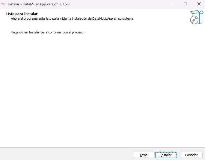 Confirmar instalación
