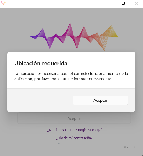 Error de ubicación